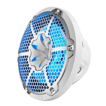 Picture of DS18 NXL-M Series Spkr w/ RGB LED Lights 10in 2-Way 200 Watts RMS 4 ohm Wht Grill Detached w/ Cover