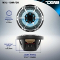 Picture of DS18 NXL-M Series Speaker w/ RGB LED Lights 10in 2-Way 200Watts RMS 4 ohm Black