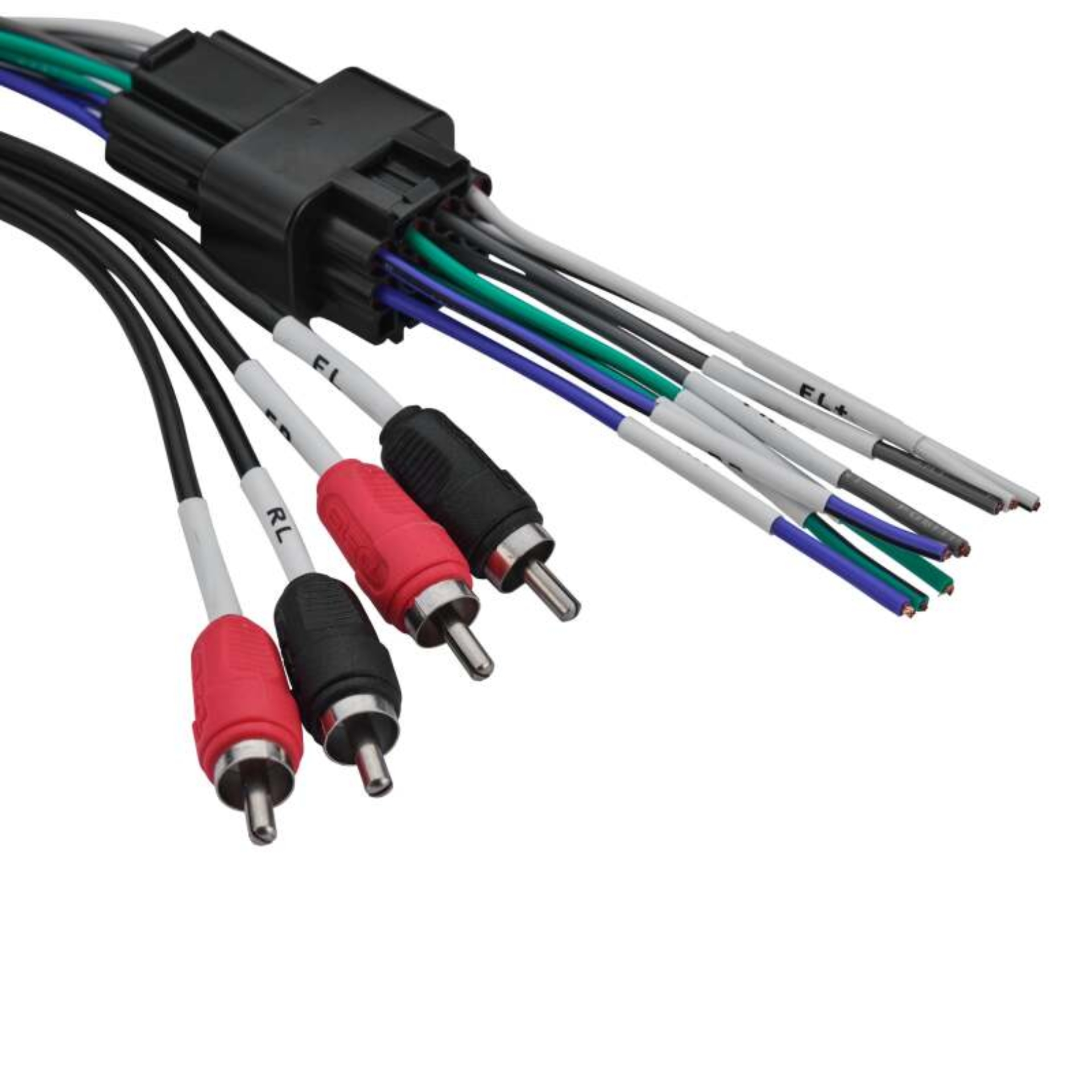 Picture of DS18 Plug and Play Harness For OEM Ride Command For 4-CH RCA Audio Signal and Remote Turn-on