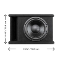 Picture of DS18 Single 12in Loaded 750 Watts RMS ZR12.2D Ported Enclosure w/ Subwoofer