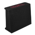 Picture of DS18 Single 12in Shallow Subwoofer and Enclosure 350 Watts RMS Amplified Sealed Black Carpet