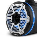 Picture of DS18 Tower Speakers 6.5in 1in Driver 150 Watts RMS w/ RGB LED Lights Black