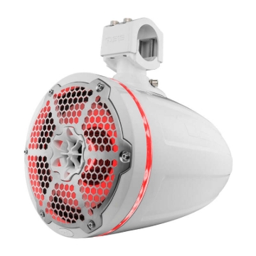 Picture of DS18 Towers With Built In Driver And Passive Radiator Tower 8in 1in 180 Watts RMS RGB LEDs White
