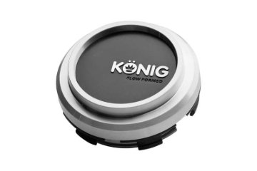 Picture of Konig Flow Formed Pop-in Center Cap - Heliogram/Neoform - Silver w/ Black Face