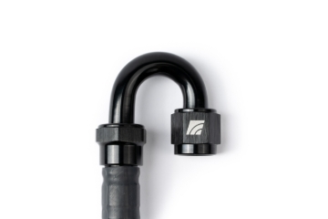 Picture of AMS Performance 5/16 Quick Connect to -6AN Inline Fuel Pulsation Damper w/ -6AN Fuel Line