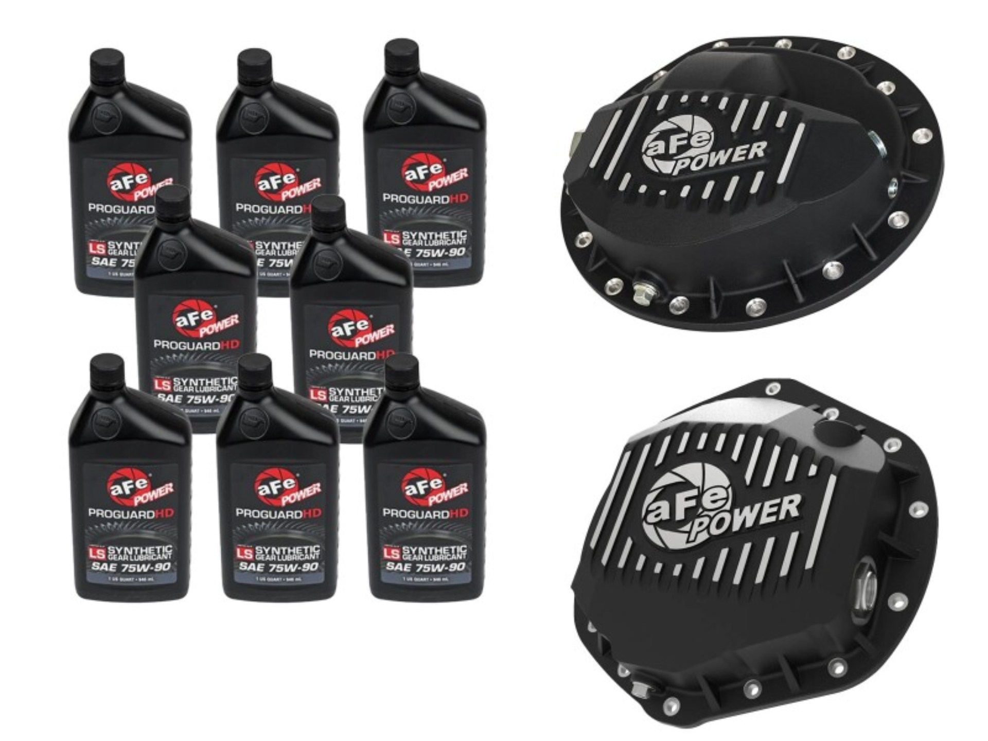 Picture of aFe Power Front/Rear Diff Cover Kit w/ Oil 03-13 Dodge L6 Trucks (AAM 9.25-14 & AAM 11.5-14)