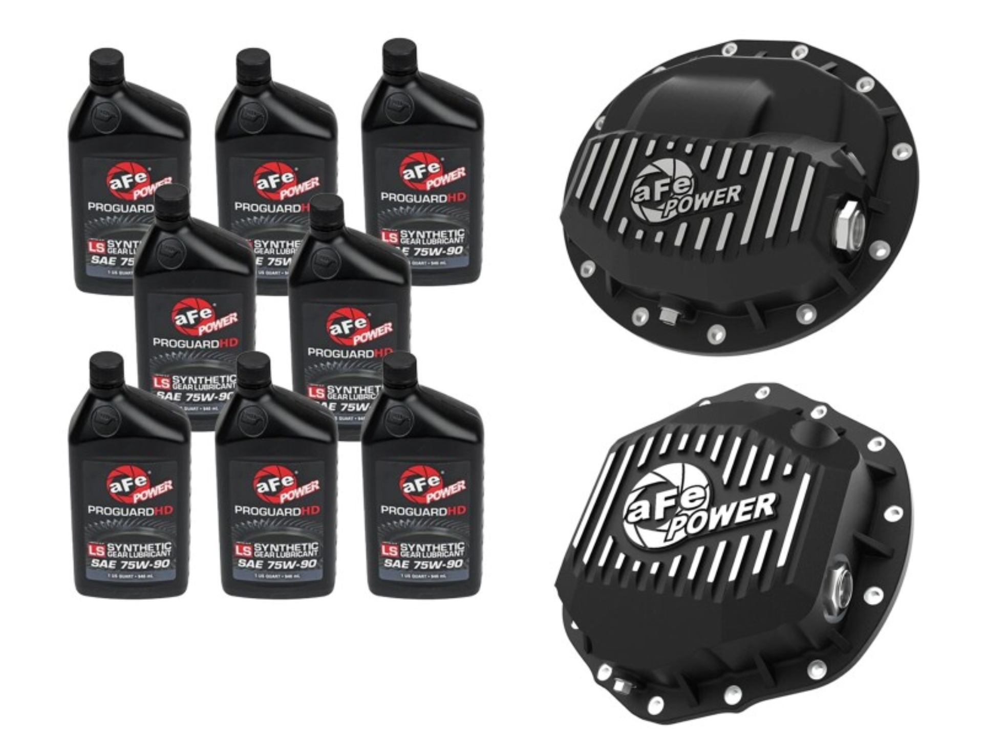 Picture of aFe Power Front/Rear Diff Cover Kit w/ Oil 19-25 Dodge L6 Trucks (AAM 9.25-12 & AAM 11.5/12-14)