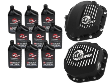 Picture of aFe Power Front/Rear Diff Cover Kit w/ Oil 17-22 Ford Diesel V8 (Dana Super 60 & Sterling 10.5-12)