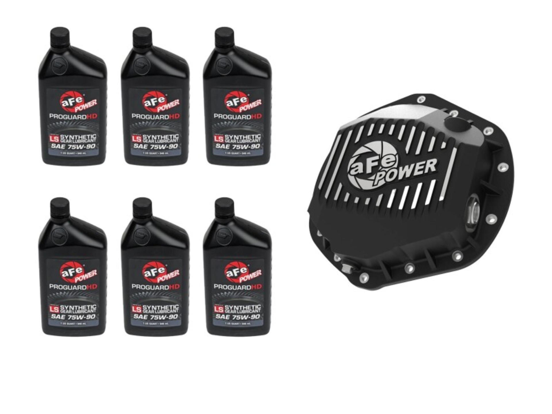 Picture of aFe Power Front/Rear Diff Cover Kit w/ Oil 01-10 GM Diesel Trucks V8 (AAM 9.25 & AAM 11.5-14)