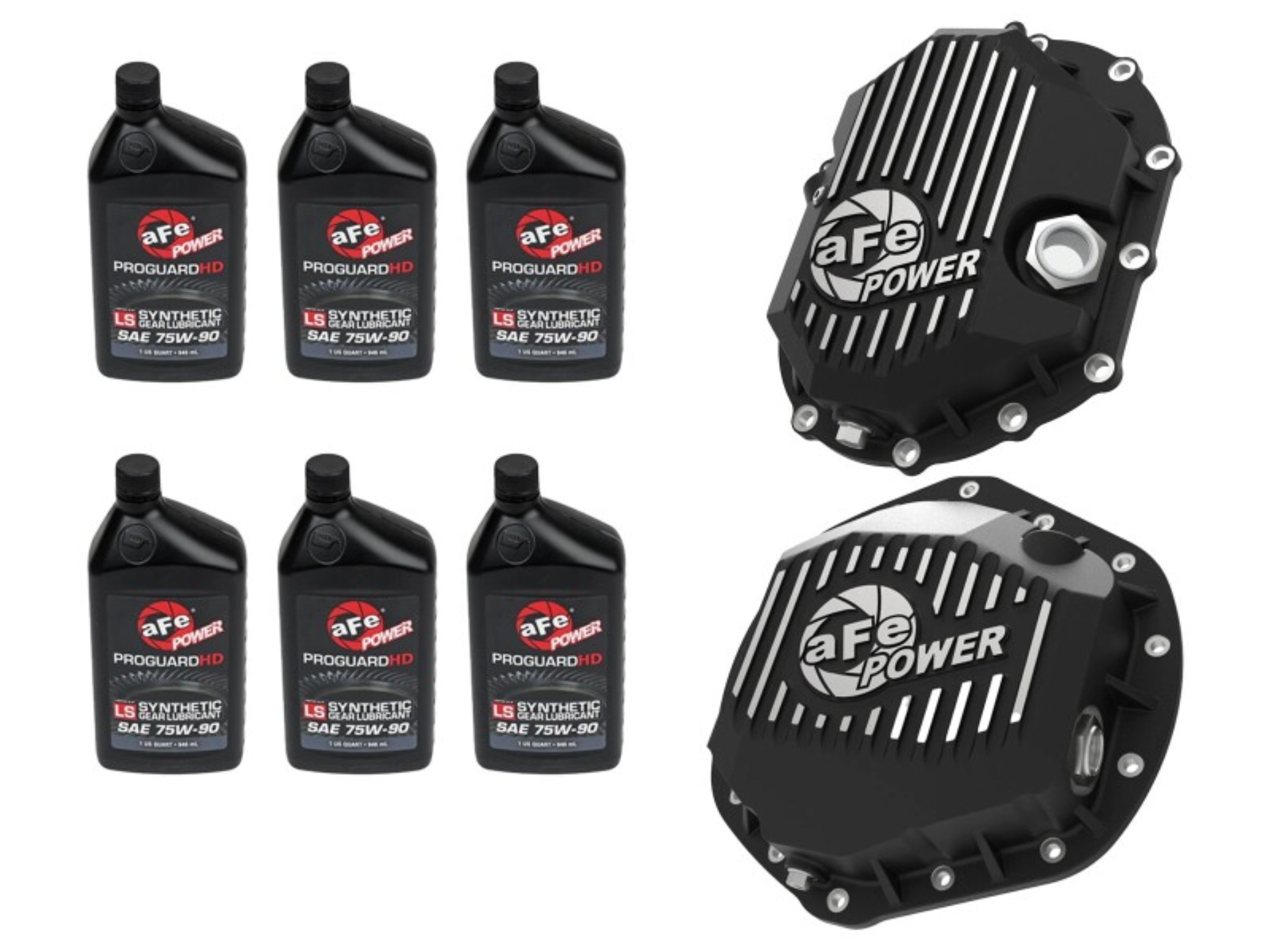 Picture of aFe Power Front/Rear Diff Cover Kit w/ Oil 11-19 GM Diesel Trucks V8 (AAM 9.25-12 & AAM 11.5-14)