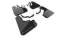 Picture of Rally Armor 24-26 Lexus GX 550 Luxury Black UR Mud Flap - Silver Logo