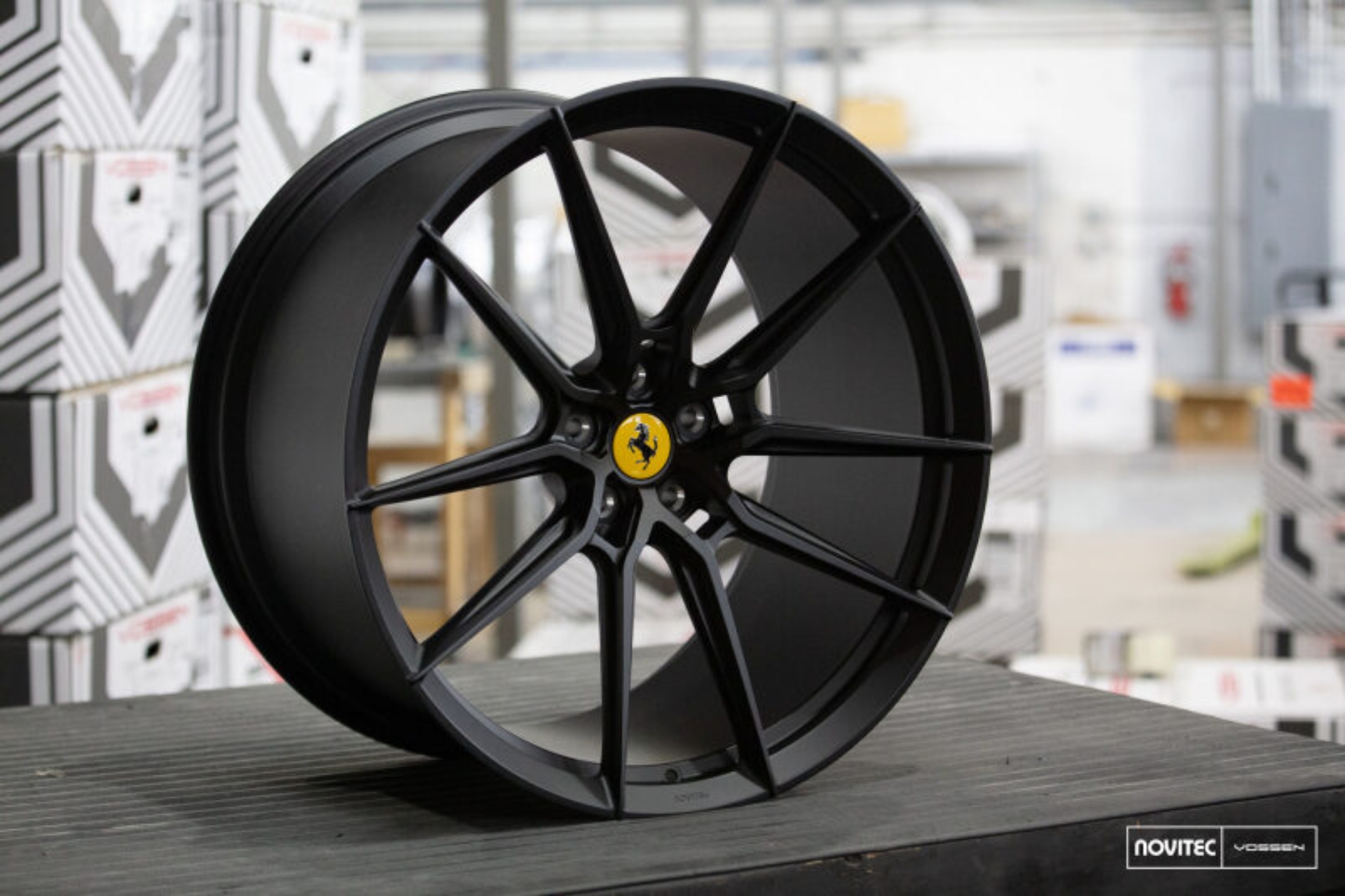 Picture of Vossen x Novitec NF9 21x9in - 5x114.3 BP - ET30 - Satin Black Ferrari GTC4Lusso / FF Front Wheel