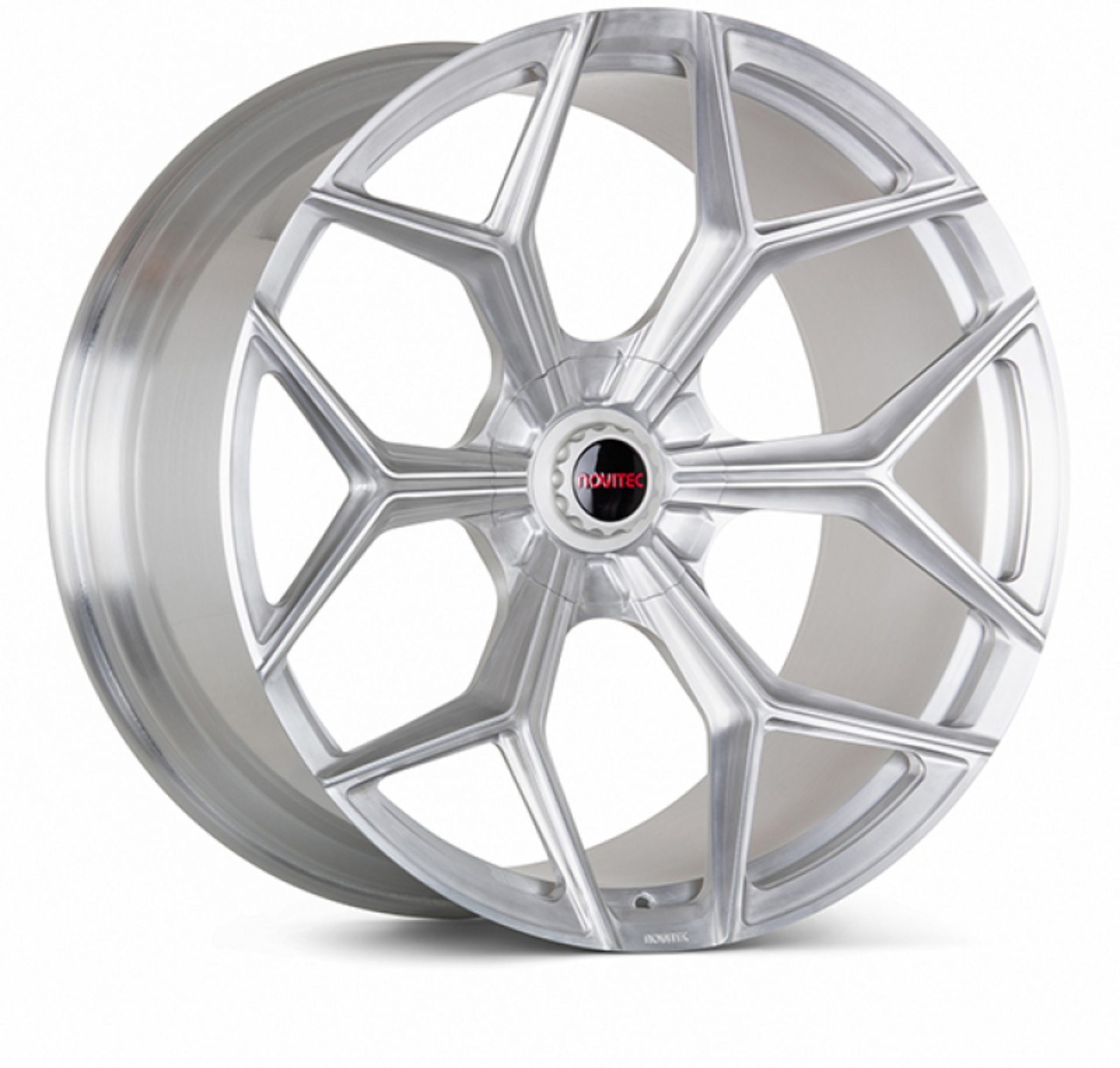 Picture of Vossen x Novitec NL4-5L 20x9 - 5x112 BP - ET24 - Brushed Gloss Clear Lamborghini Aventador FR Wheel