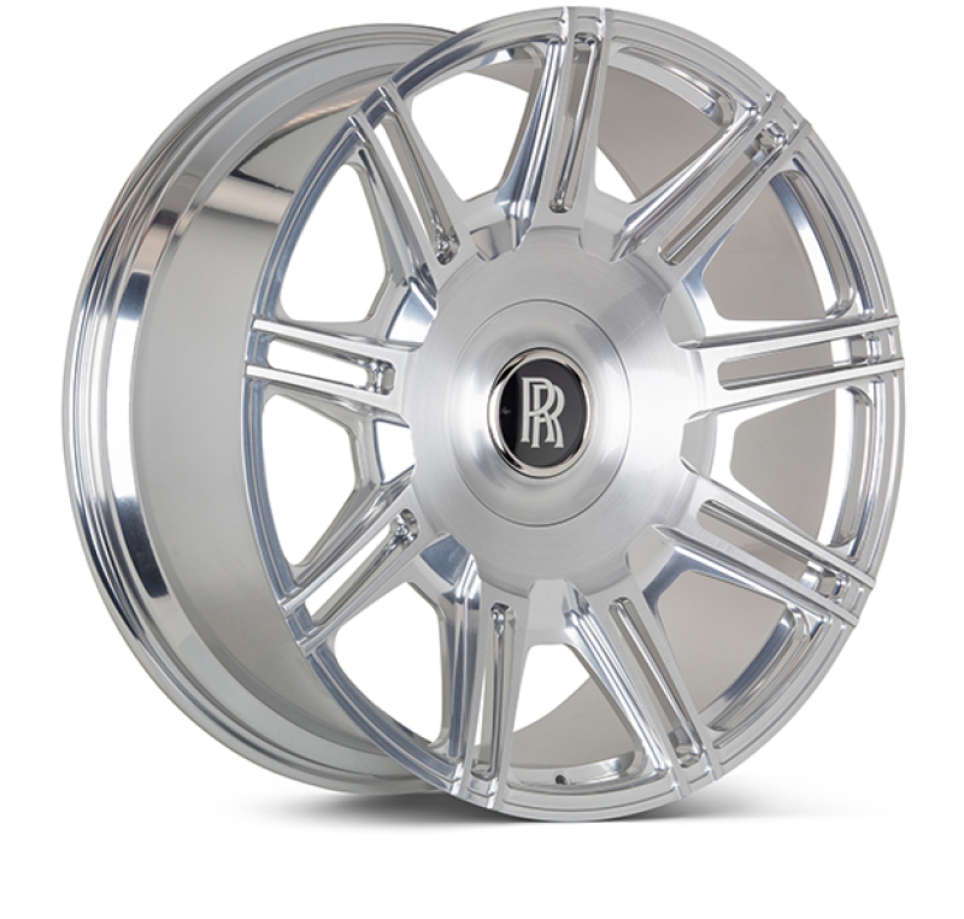 Picture of Vossen x Novitec SP2 23x10 5x112 BP ET5 Brushed Gloss Clear Rolls-Royce Cullinan/Phantom Rear Wheel