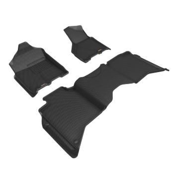 Picture of 3D MAXpider 19-24 Dodge RAM 2500 Crew Cab Kagu 1st and 2nd Row Floormat - Black