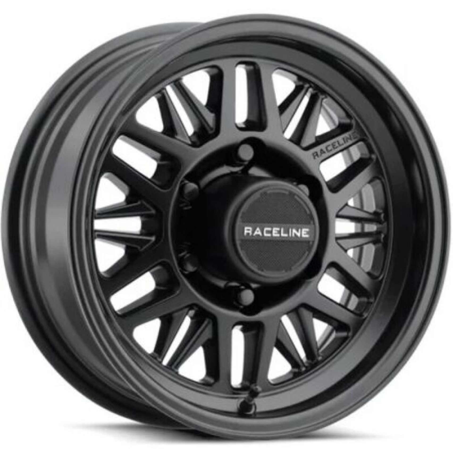Picture of Raceline 451B Ryno TR Trailer 14x6in / 5X4.5 BP / 0mm Offset / 3.19mm Bore - Satin Black