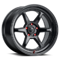 Picture of Kansei K14B Roku 18x9.5in / BLANK BP / 38mm Offset / 66.56mm Bore - Gloss Black