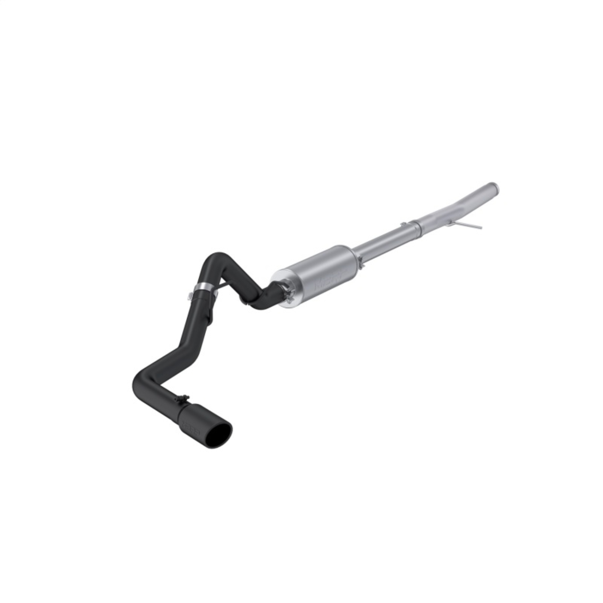 Picture of MBRP 2024 Ford Ranger Black-Coated Alum. Steel Single Side Outlet 3in Cat Back Exhaust