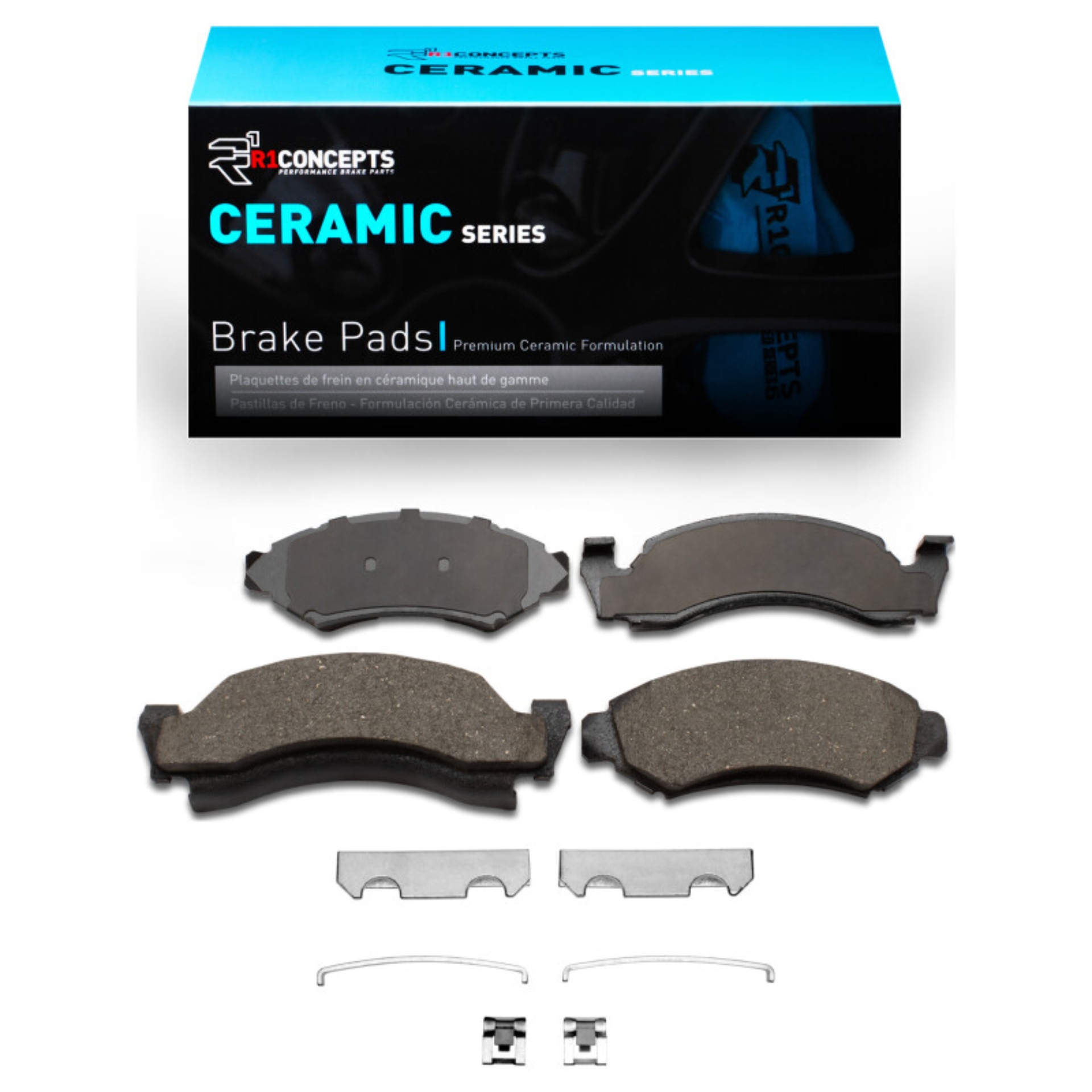 Picture of R1 1972-1980 American Motors AMBASSADOR Front R1 Ceramic Pads & Hardware Kit