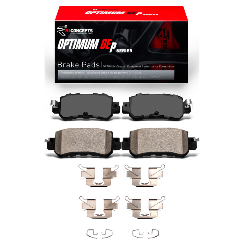 Picture of R1 2013-2018 Mazda CX-5 Rear R1 Optimum OE Pads & Hardware Kit