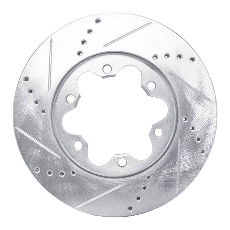 Picture of R1 2006-2019 Toyota HiAce (Mexico) Front Left Drilled & Slotted Silver Brake Rotor