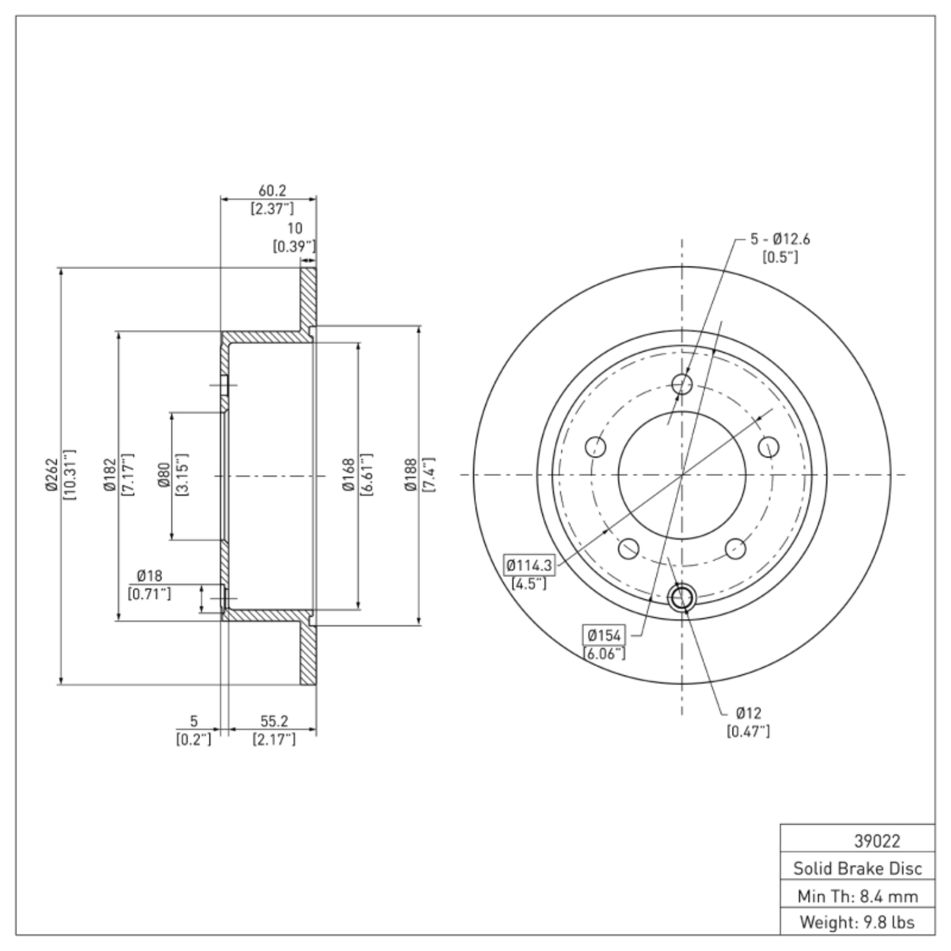 Picture of R1 2007-2017 Chrysler 200 Rear Brake Rotor