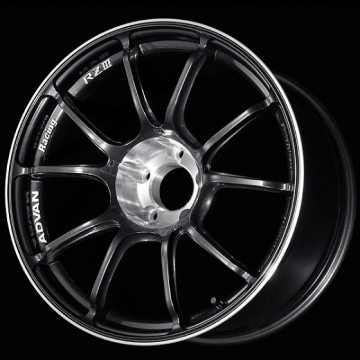 Picture of Advan RZIII 18x7.5 / +49 Offset / 5x100 BC / 63mm Bore / Black Gun Metallic & Diamond Cut
