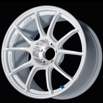 Picture of Advan RZIII 18x8.5 / +47 Offset / 5x100 BC / 63mm Bore / Racing White Metallic & Diamond Cut