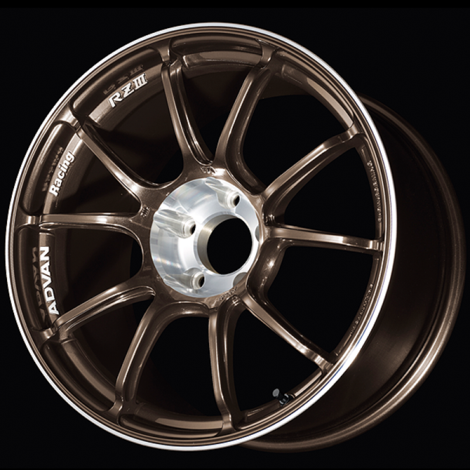 Picture of Advan RZIII 18x9.5 / +45 Offset / 5x100 BC / 63mm Bore / Umber Bronze Metallic & Diamond Cut