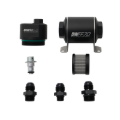 Picture of DeatschWerks DWFFR-X 70mm Billet Fuel Filter Regulator - 10 Micron with 8AN Fittings