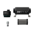 Picture of DeatschWerks DWFFR-X 110mm Billet Fuel Filter Regulator - 10 Micron