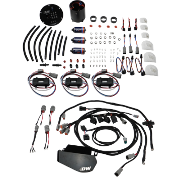 Picture of DeatschWerks 09-24 Nissan GT-R X3 Triple Pump Module w/ Triple DW810 Pumps/Controllers/PNP Harness