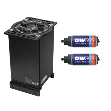 Picture of DeatschWerks 3.0L Staged Surge Tank w/ DW300 Fuel Pumps