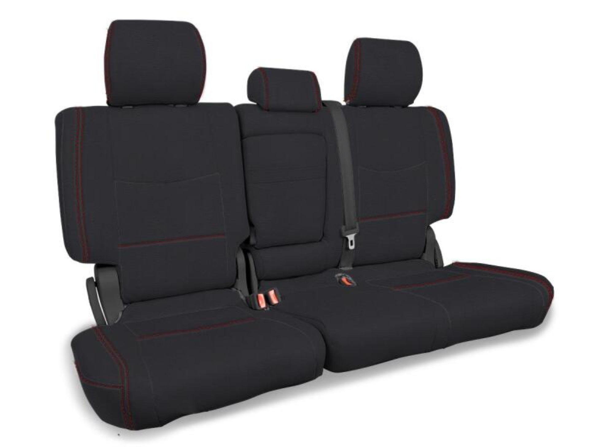 Picture of PRP 03-09 Lexus GX470 Rear Bench Cover - Black w/ Red Stitch