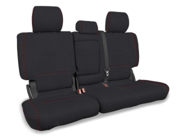 Picture of PRP 03-09 Lexus GX470 Rear Bench Cover - Black w/ Red Stitch