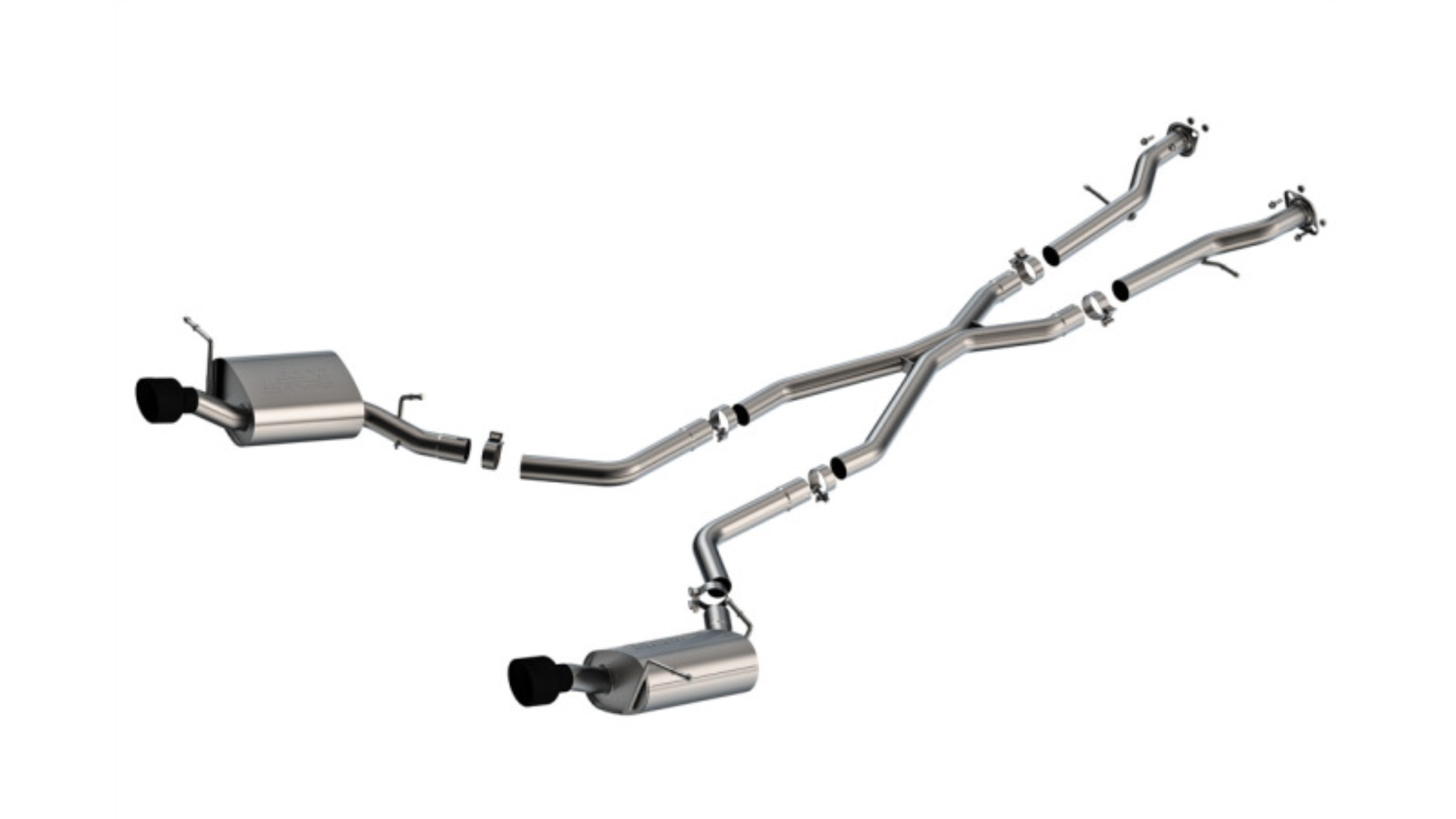 Picture of Borla 11-25 Dodge Durango 3.6L V6/5.7L V8 2+4WD S-Type Catback Exhaust - 4.5in Ceramic Black Tips