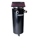 Picture of Moroso 6in Diameter Dual -16AN Inlet Aluminum Breather Tank Catch Can - Black