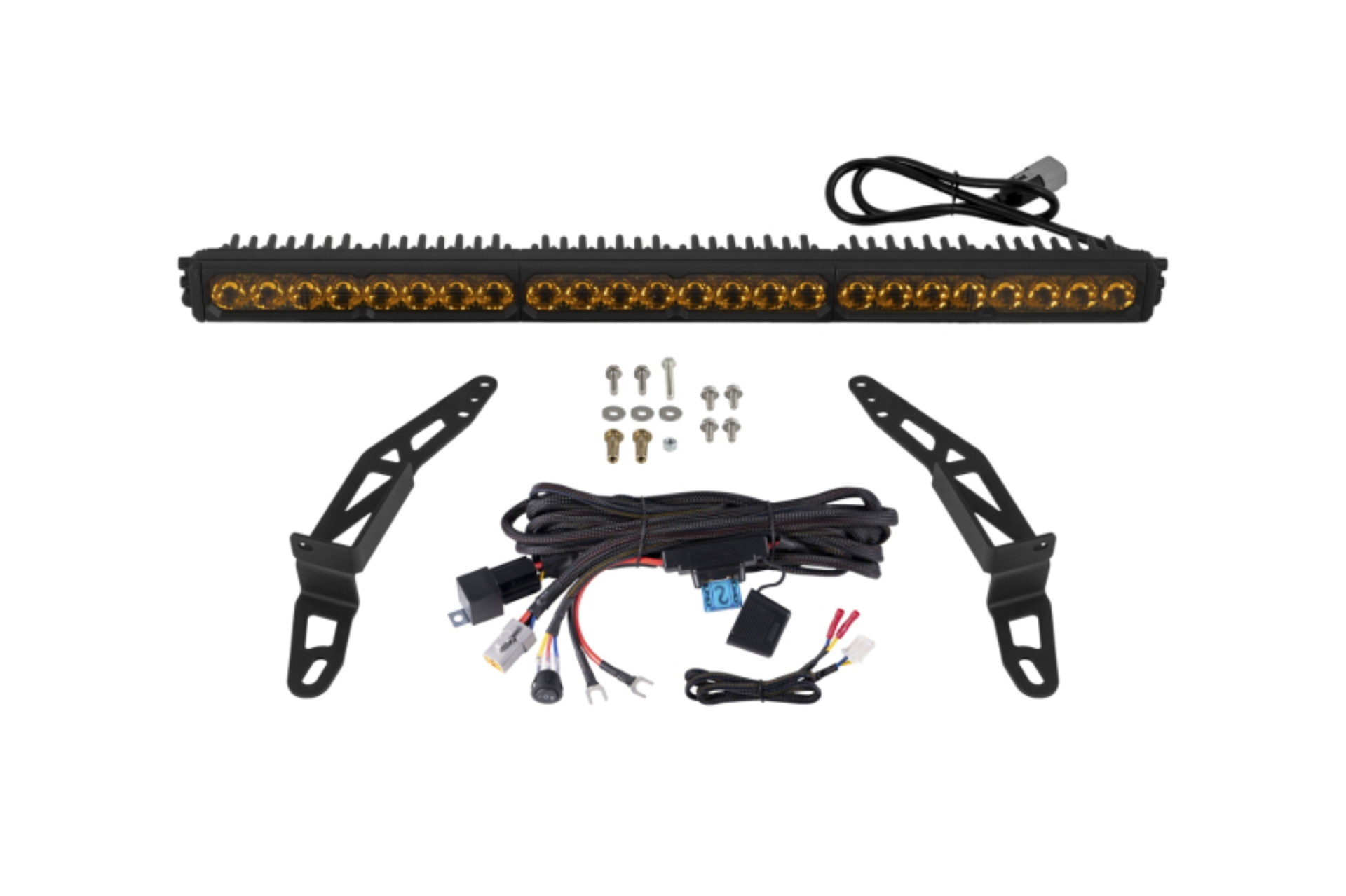 Picture of Diode Dynamics Jeep 2018 SS30 Bumper LED Kit Sport Yellow Driving