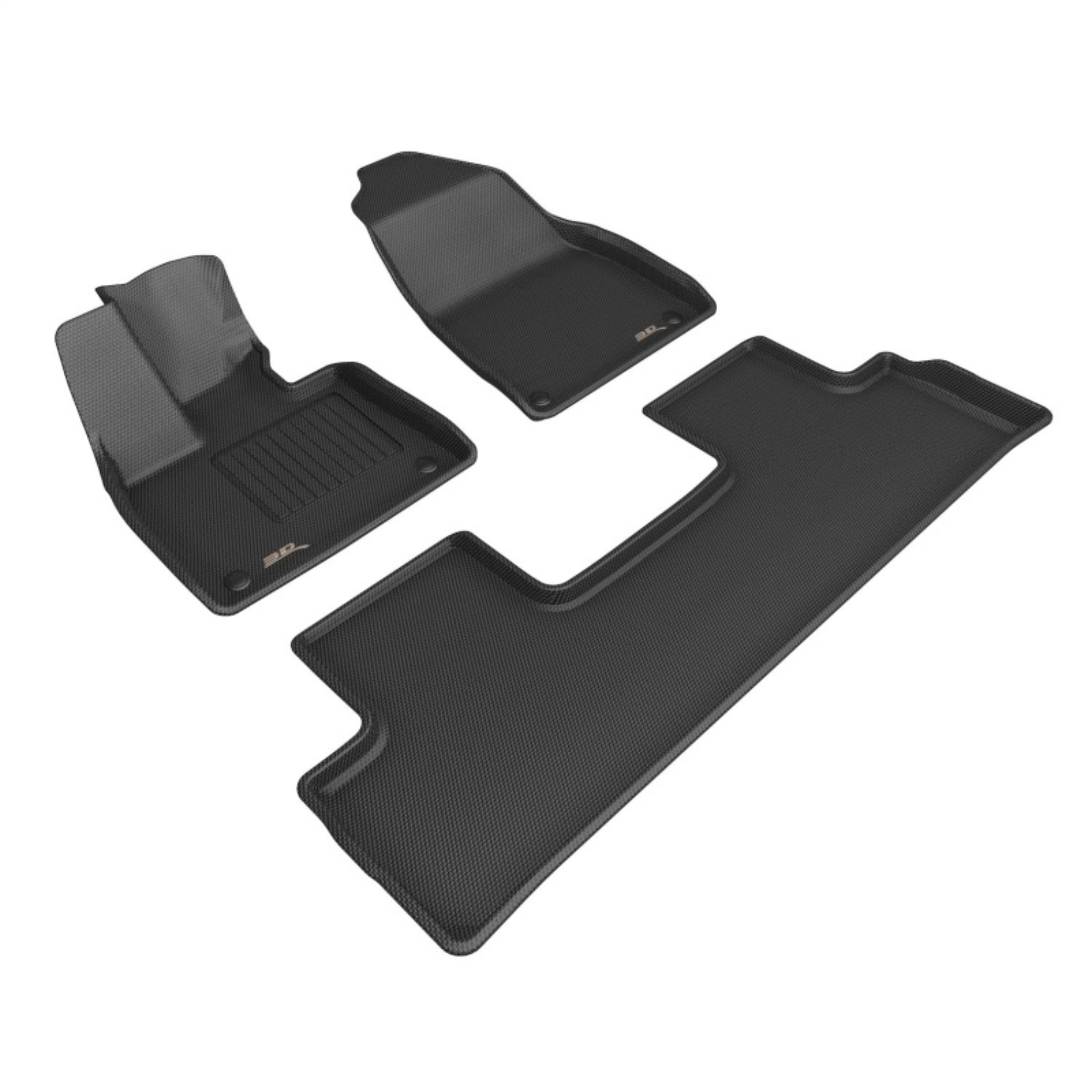 Picture of 3D MAXpider 2025+ Polestar 3 Kagu 1st and 2nd Row Floormats - Black