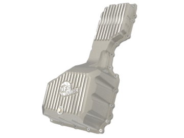 Picture of aFe GM Diesel Trucks 20-25 V8-6.6L L5P POWER Street Series Engine Oil Pan Raw w/ Machined Fins
