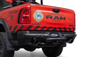 Picture of Addictive Desert Designs2025 Ram RHO Phantom Rear Bumper - Hammer Black Powder Coat