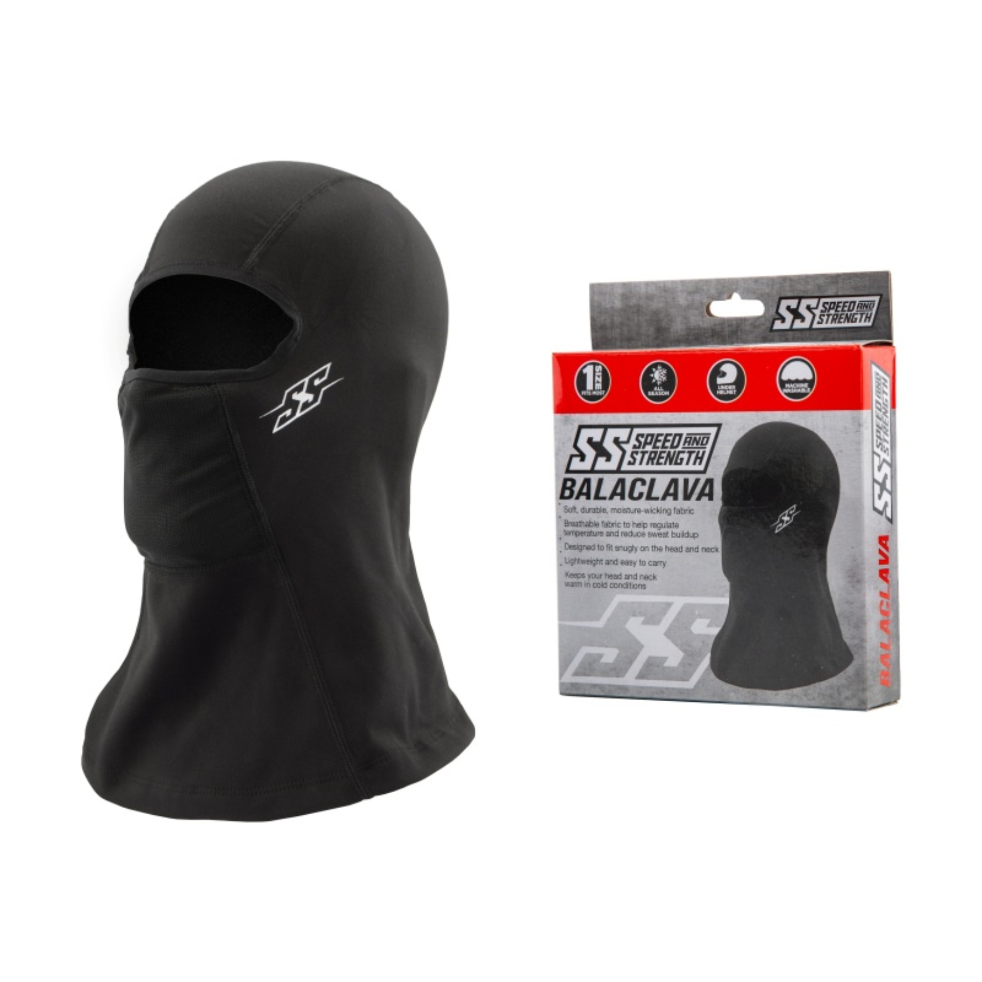 Picture of Speed and Strength Fleece lined Balaclava Black - One Size