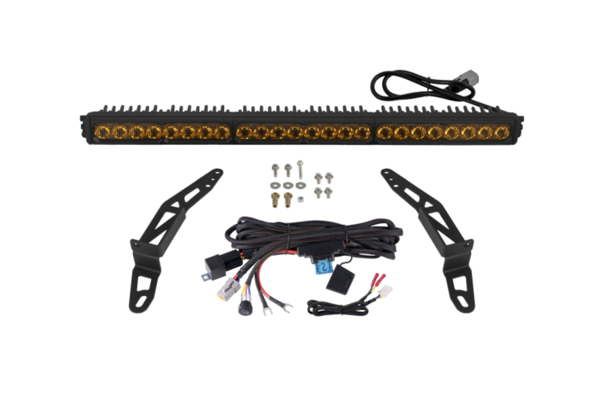 Picture of Diode Dynamics 2018-2026 Jeep Wrangler Jeep SS30 Bumper LED Kit Pro Yellow Combo 3000K