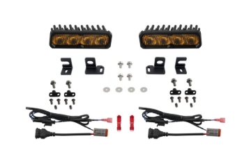 Picture of Diode Dynamics 2024-2026 Toyota Tacoma/4Runner Fog SS6 Pro LED Kit Yellow 3000K