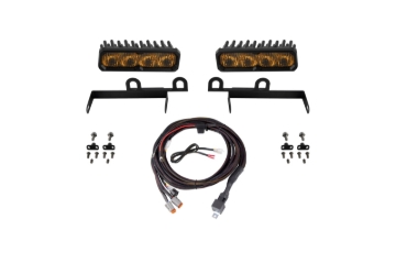 Picture of Diode Dynamics 2013-2018 Ram 1500 Ram SportExpress SS6 Max LED Kit Yellow Fog 3000K