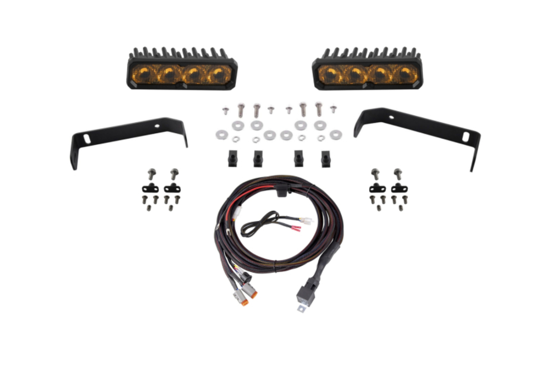 Picture of Diode Dynamics 2019-2021 Ford Ranger SS6 Pro LED Kit Yellow Driving 3000K