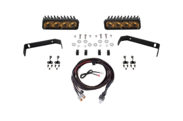Picture of Diode Dynamics 2019-2021 Ford Ranger 2019 SS6 Max LED Kit Yellow Driving 3000K