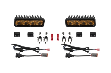 Picture of Diode Dynamics 2022-2026 Toyota Tundra Fog SS6 Sport LED Kit Yellow 3000K