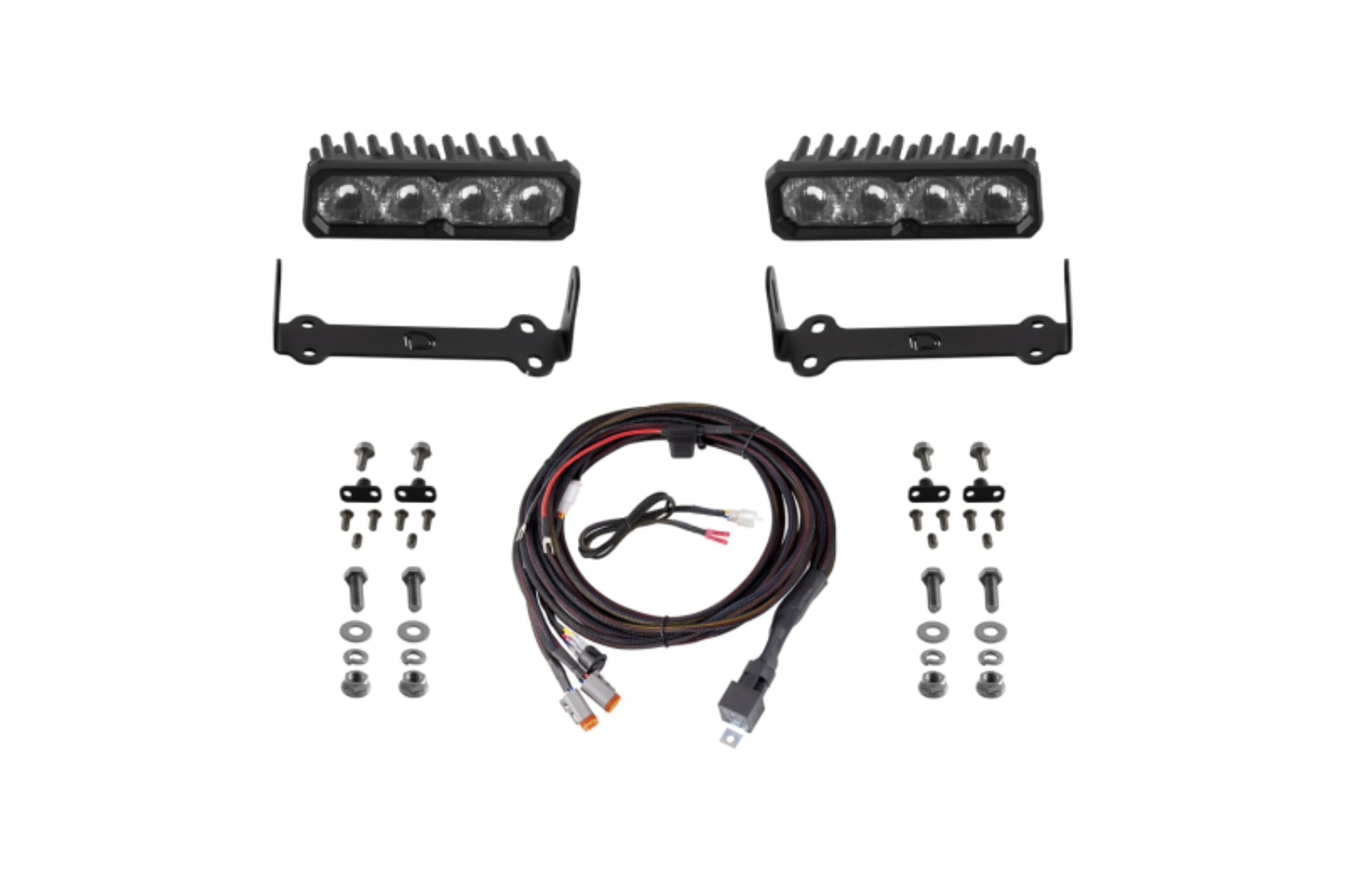 Picture of Diode Dynamics 2014-2024 Toyota 4Runner SS6 Sport LED Kit White Driving 6000K