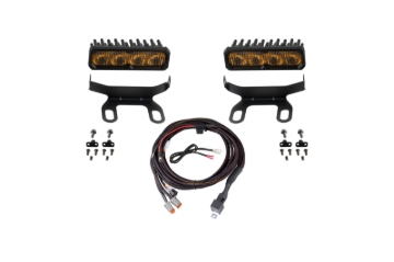 Picture of Diode Dynamics 2013-2018 Ram 1500 Ram Standard SS6 Sport LED Kit Yellow Fog 3000K